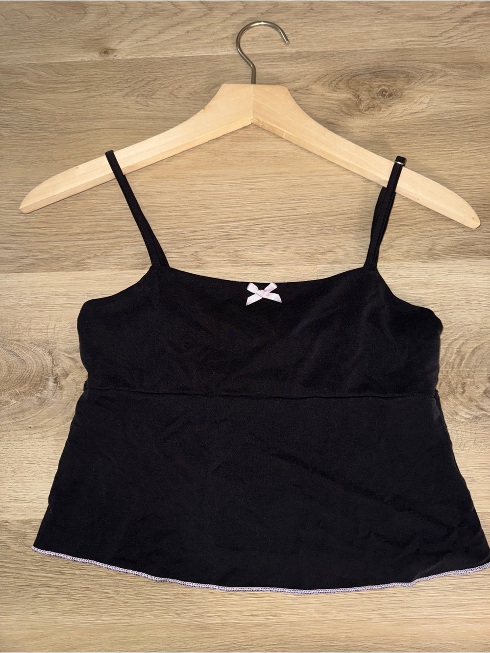 Black EDIKTED Baby Doll Tank Top with Bow Detail